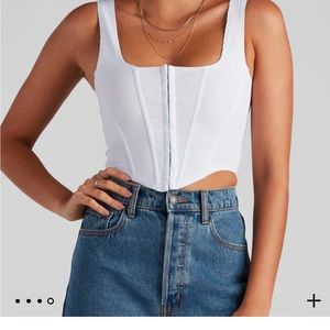 Windsor Store-Corset Crop Top